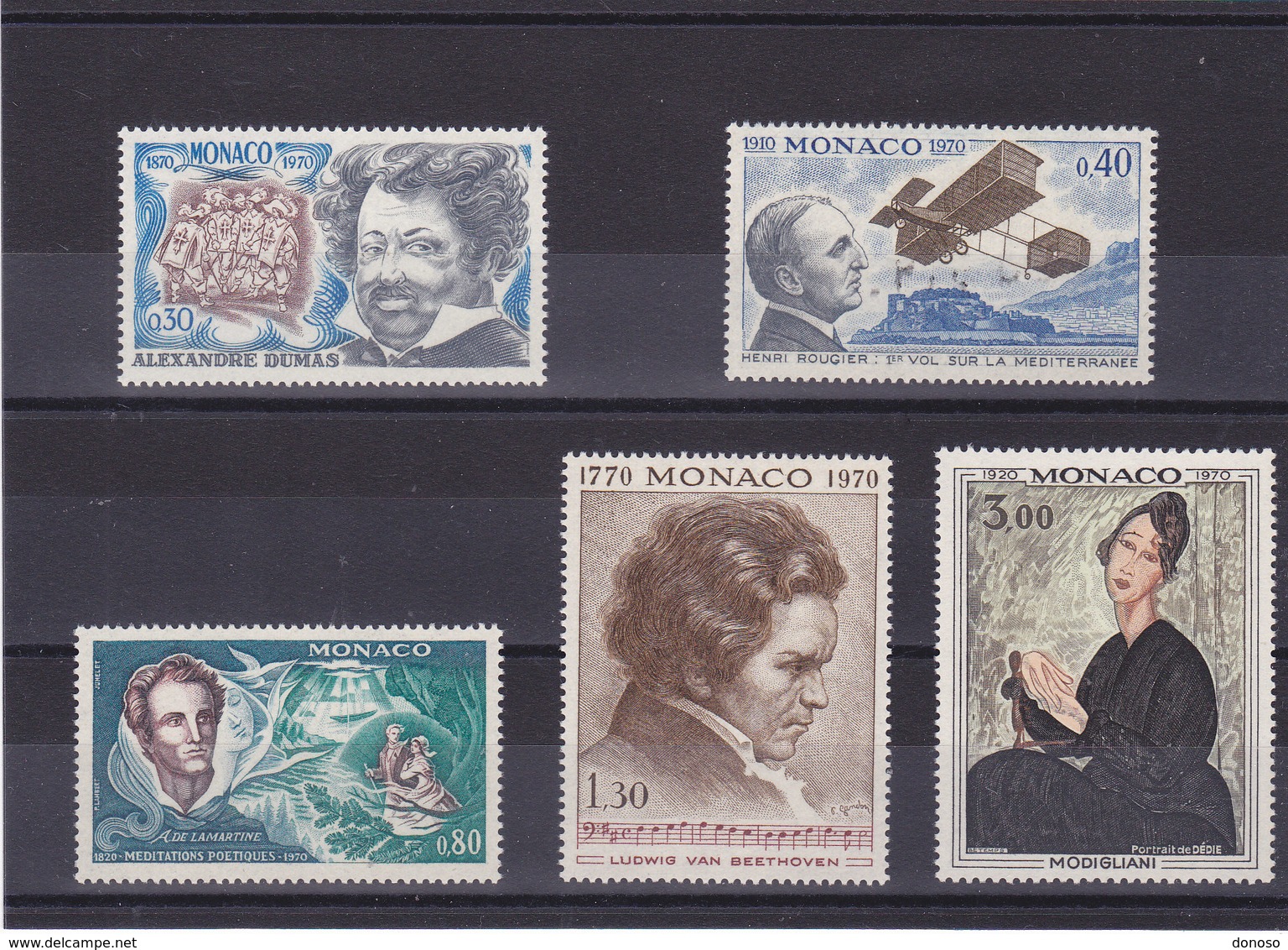 MONACO 1970 ANNIVERSAIRES Yvert 839-843 NEUF** MNH Cote : 9,50 Euros - Neufs