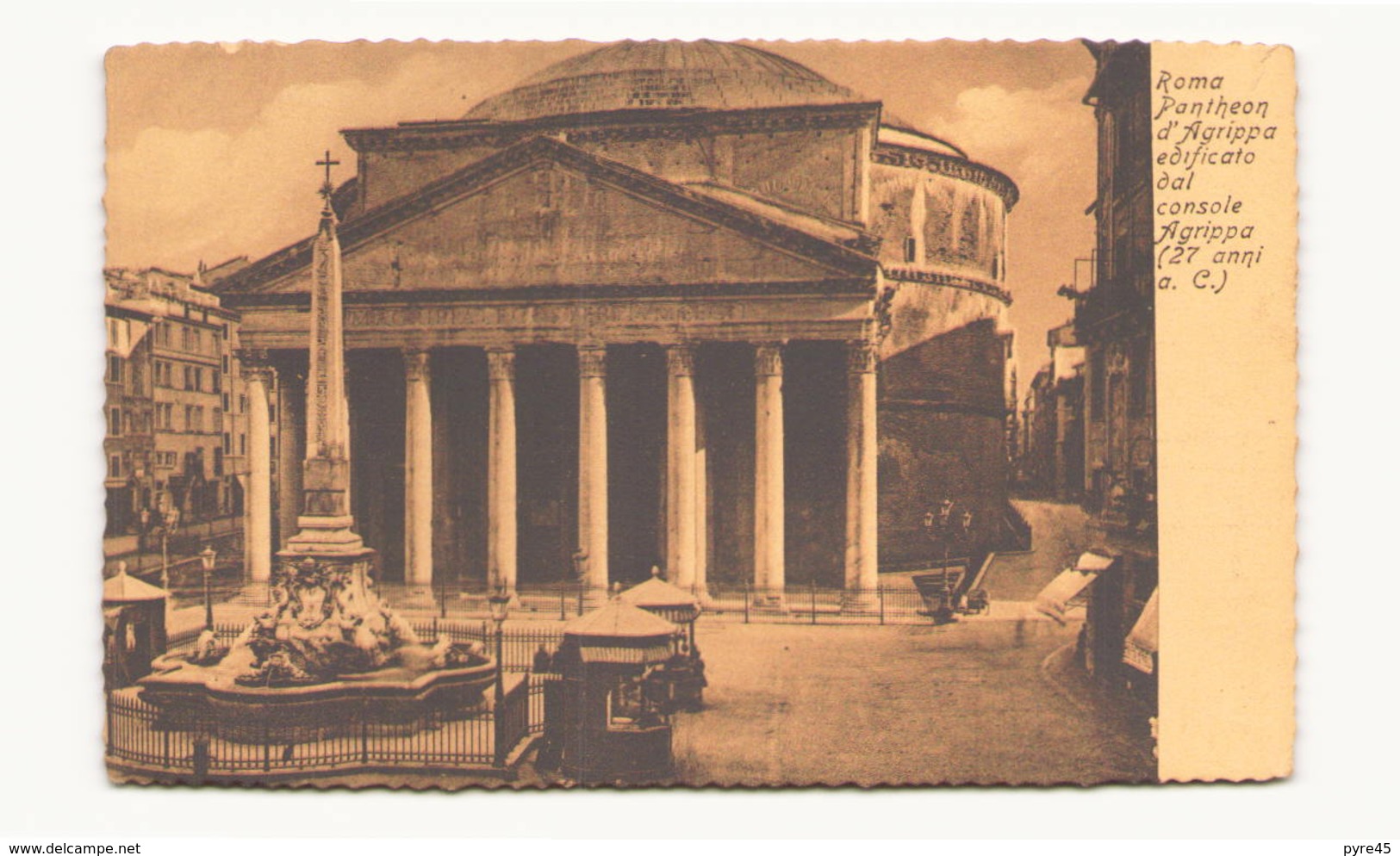 ITALIE ROMA PANTHEON D AGRIPPA - Panthéon