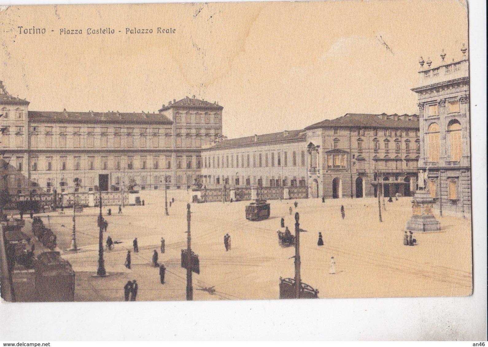 TORINO PIAZZA CASTELLO PALAZZO REALE  VG AUTENTICA 100% - Palazzo Reale