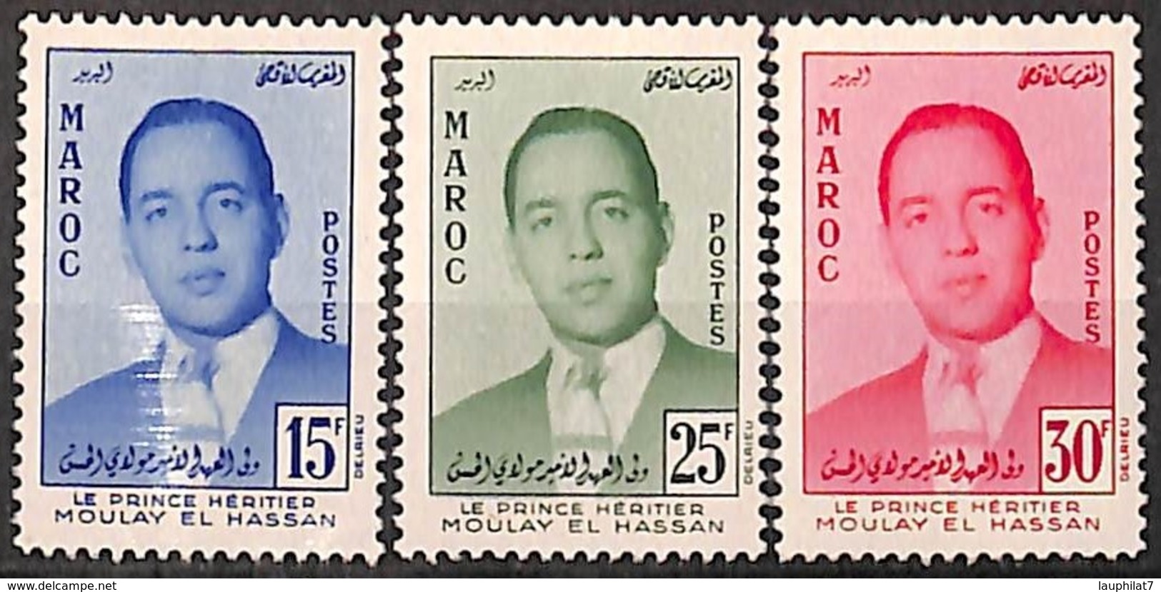 [828074]Maroc 1957 - N° 377/79, Héritier Moulay Hassan, SC - Maroc (1956-...)