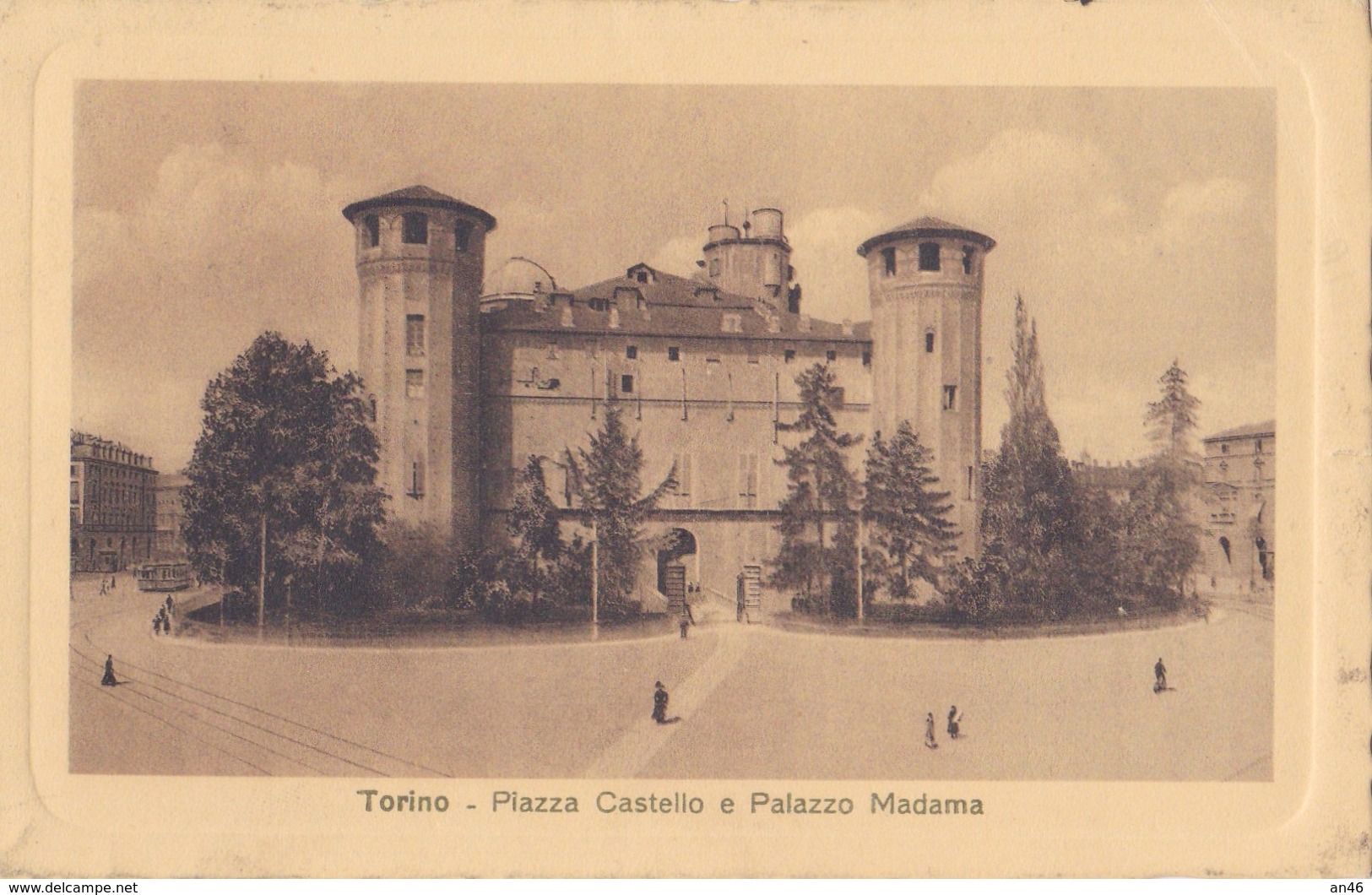 TORINO PIAZZA CASTELLO E  PALAZZO MADAMA  VG AUTENTICA 100% - Palazzo Madama