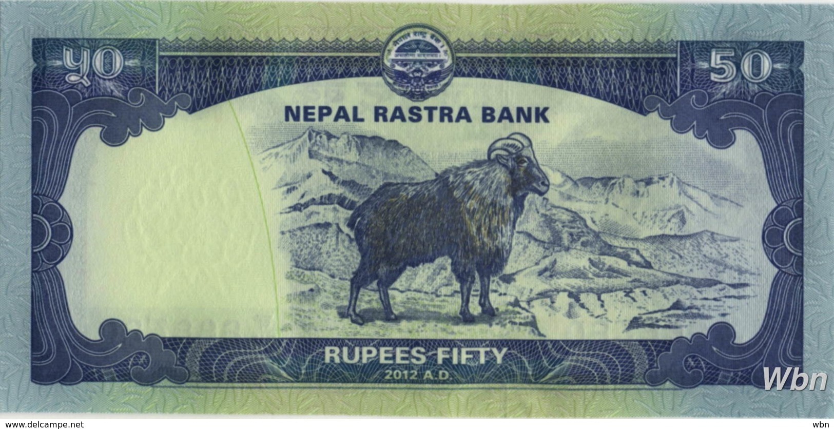 Nepal 50 Rupee (P72) 2012 -UNC- - Nepal