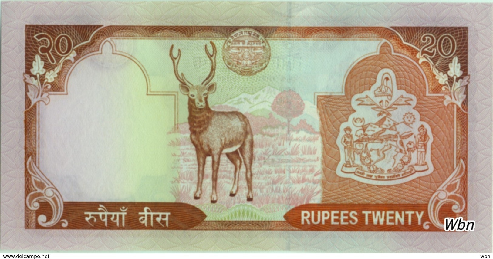 Nepal 20 Rupee (P55) 2005 Sign 16 -UNC- - Nepal