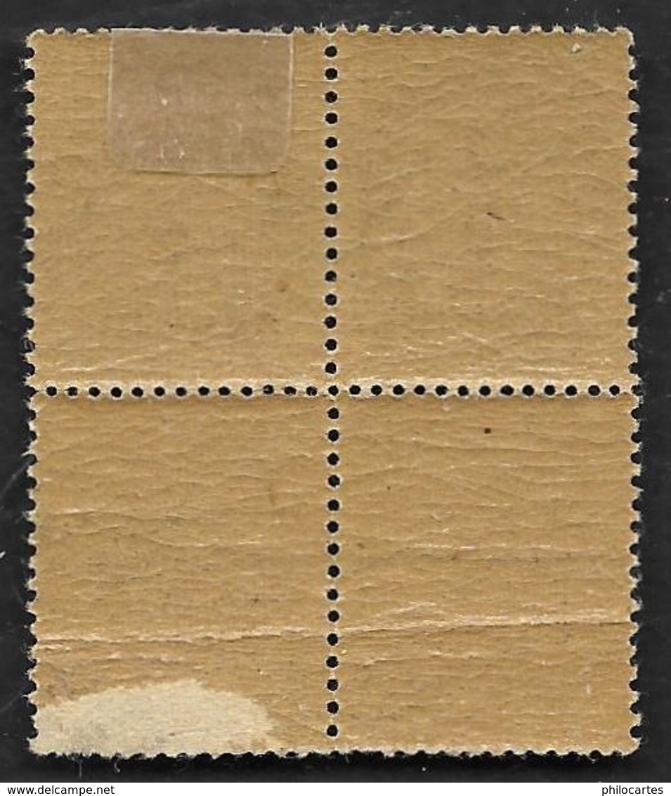 FRANCE  1919  -  Y&T  157b   Ardoise  -  Type  Blanc  Sur Papier GC  Chamois Foncé - NEUFS  ** - Cote Maury 14e - 1900-29 Blanc