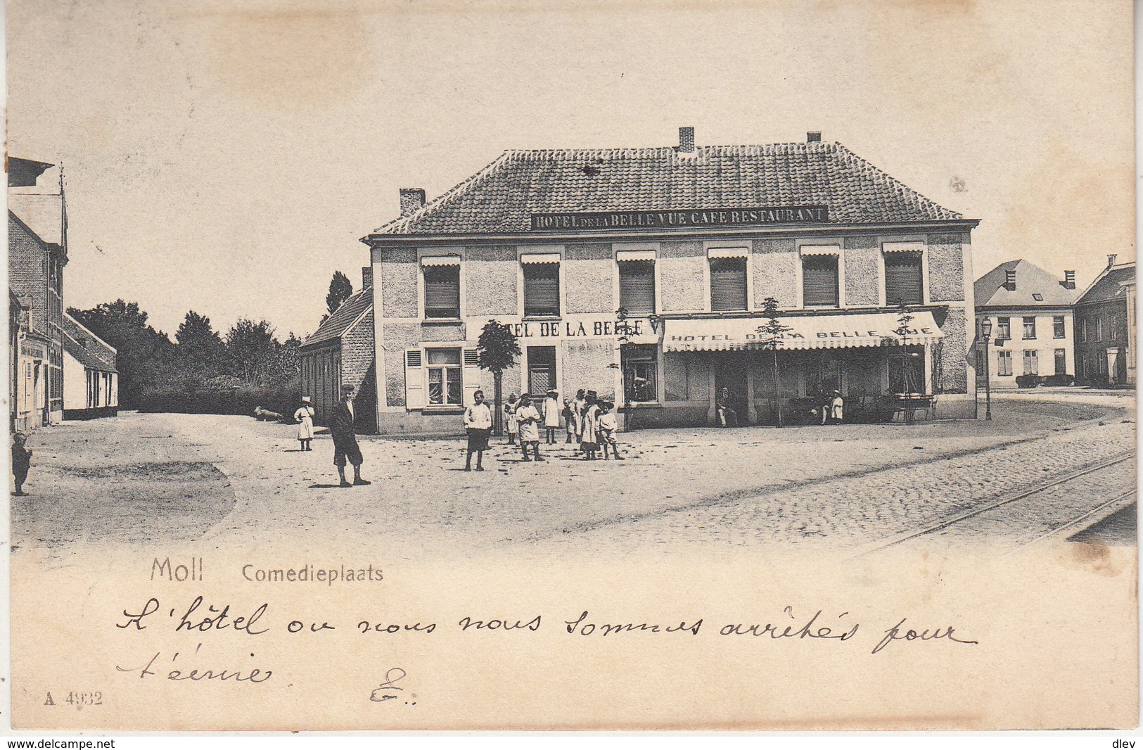 Mol - Moll - Comedieplaats - Hotel - Geanimeerd - 1904 - A 4932 - Mol