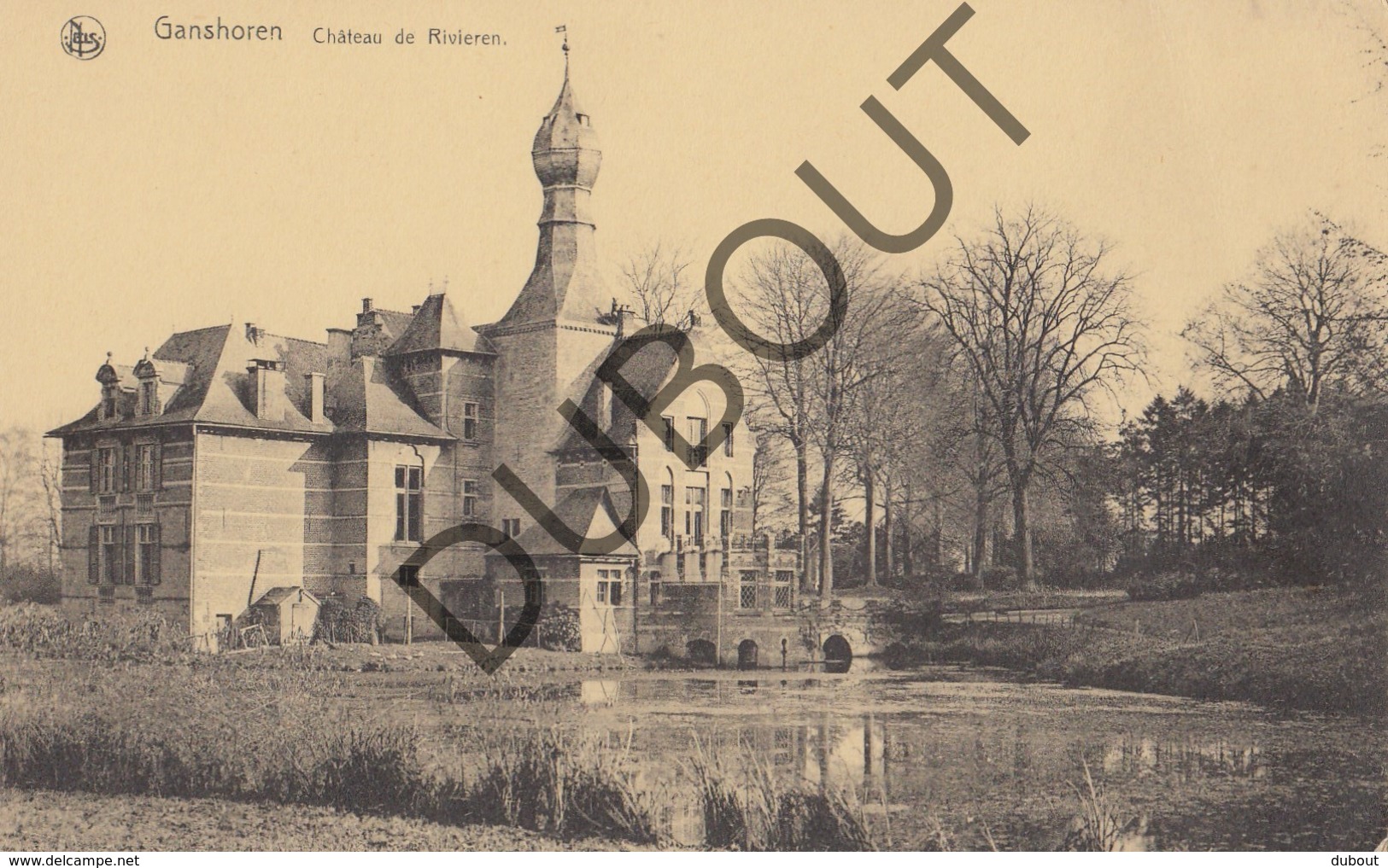 Postkaart-Carte Postale GANSHOREN Château De Rivieren  (O282) - Ganshoren