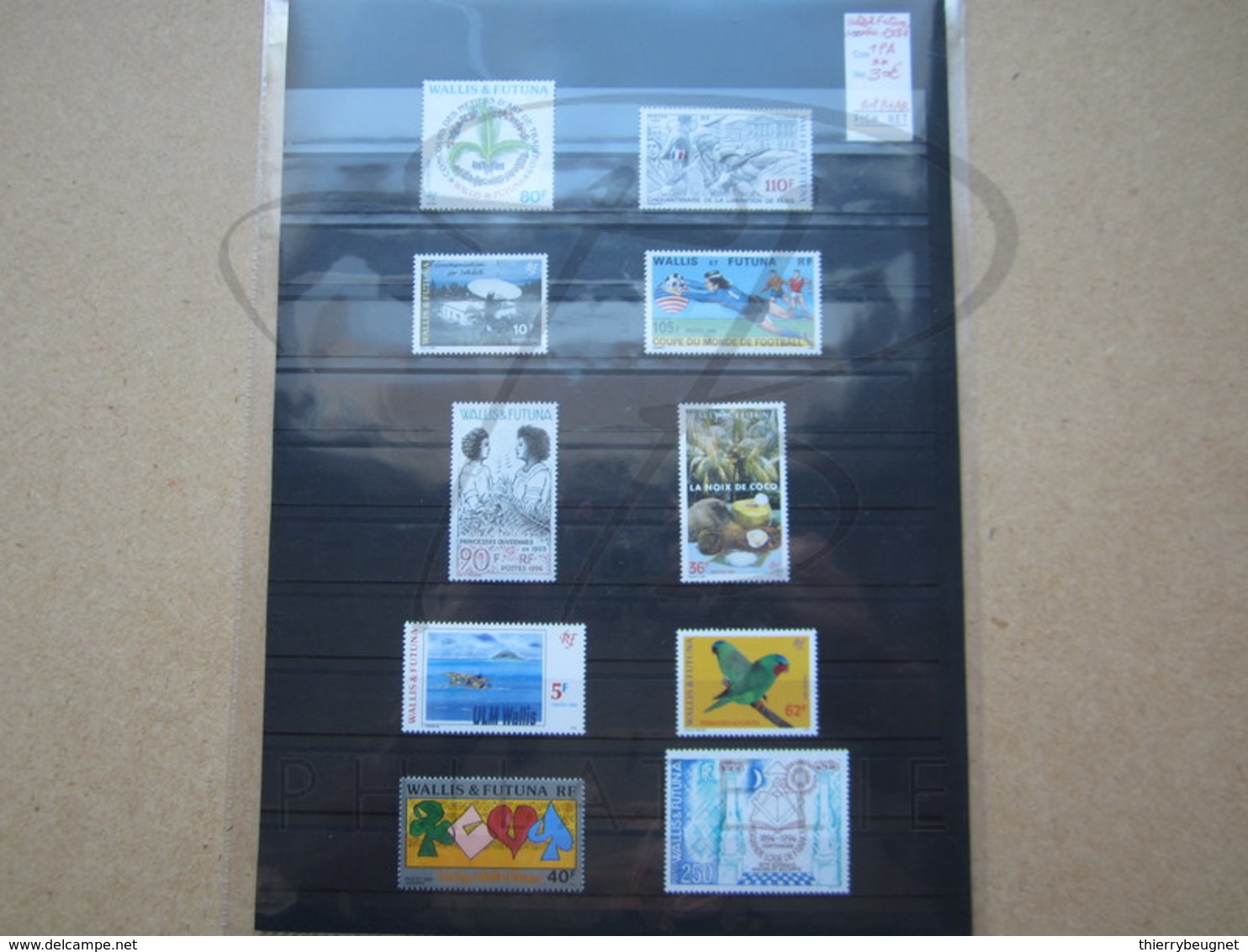 VEND BEAUX TIMBRES DE WALLIS ET FUTUNA , ANNEE 1994 + P.A. , XX !!! - Full Years