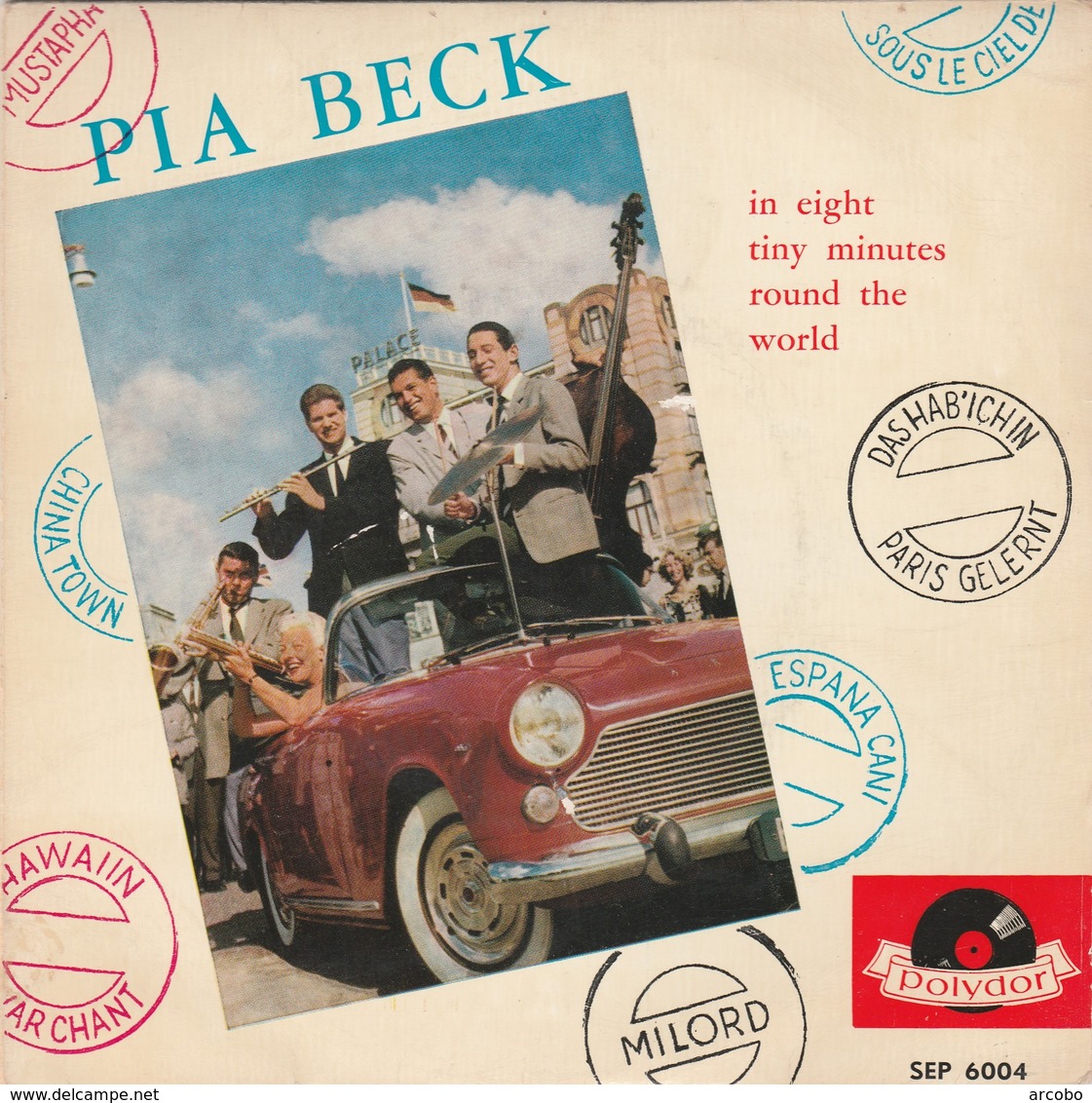 PIA BECK In Eight Tiny Minutes Round The World, 45 Toeren Single - Jazz