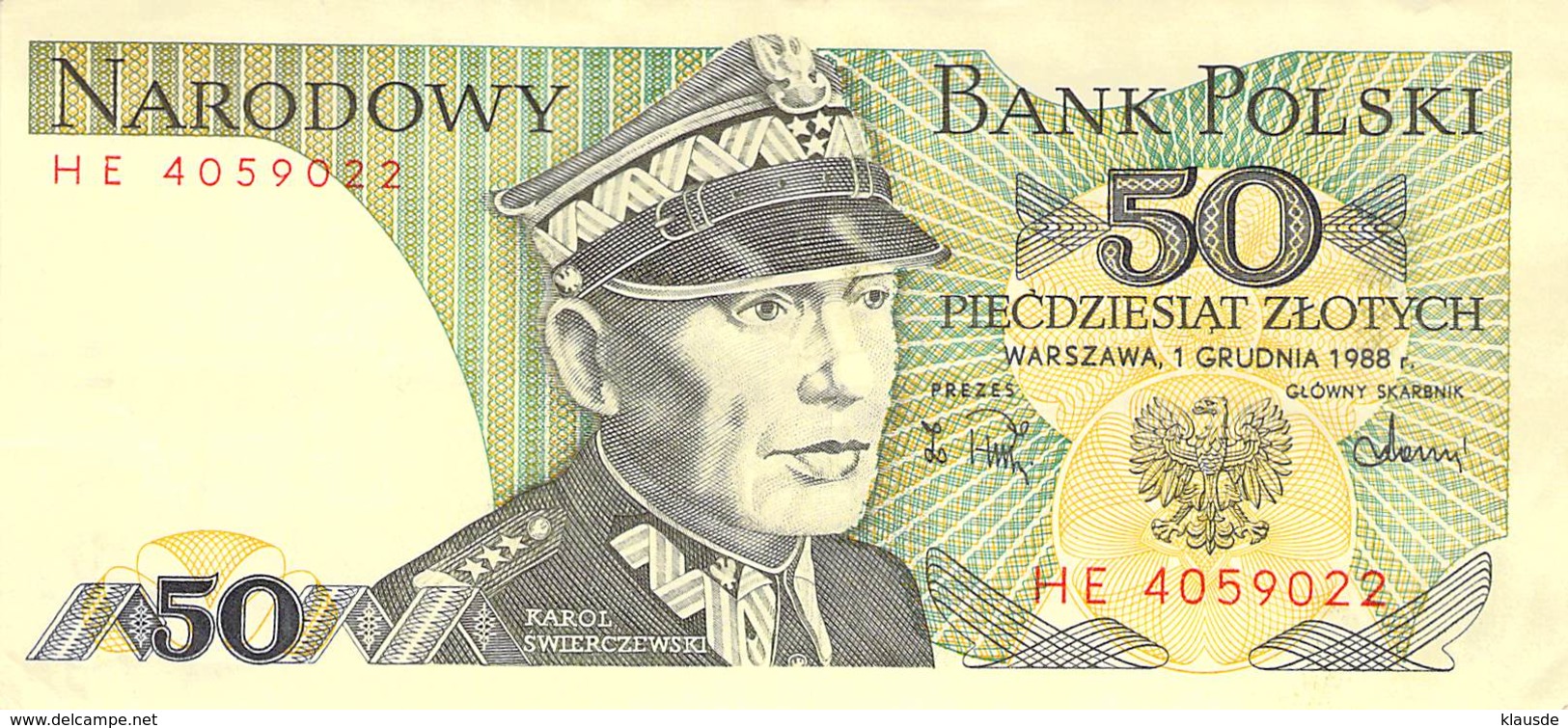 50 Zloty Banknote Polen 1988 - Polen