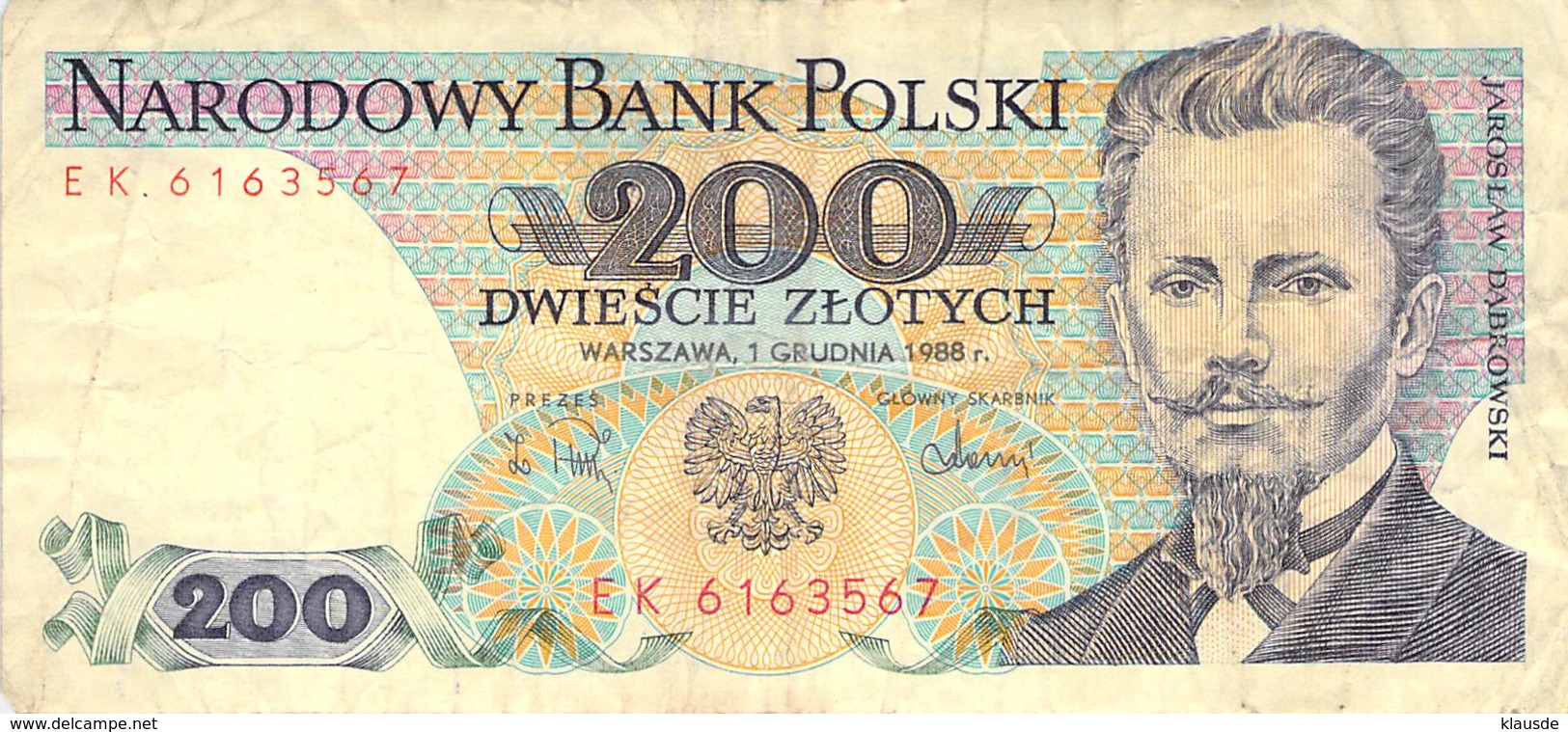 200 Zloty Banknote Polen 1988 - Poland