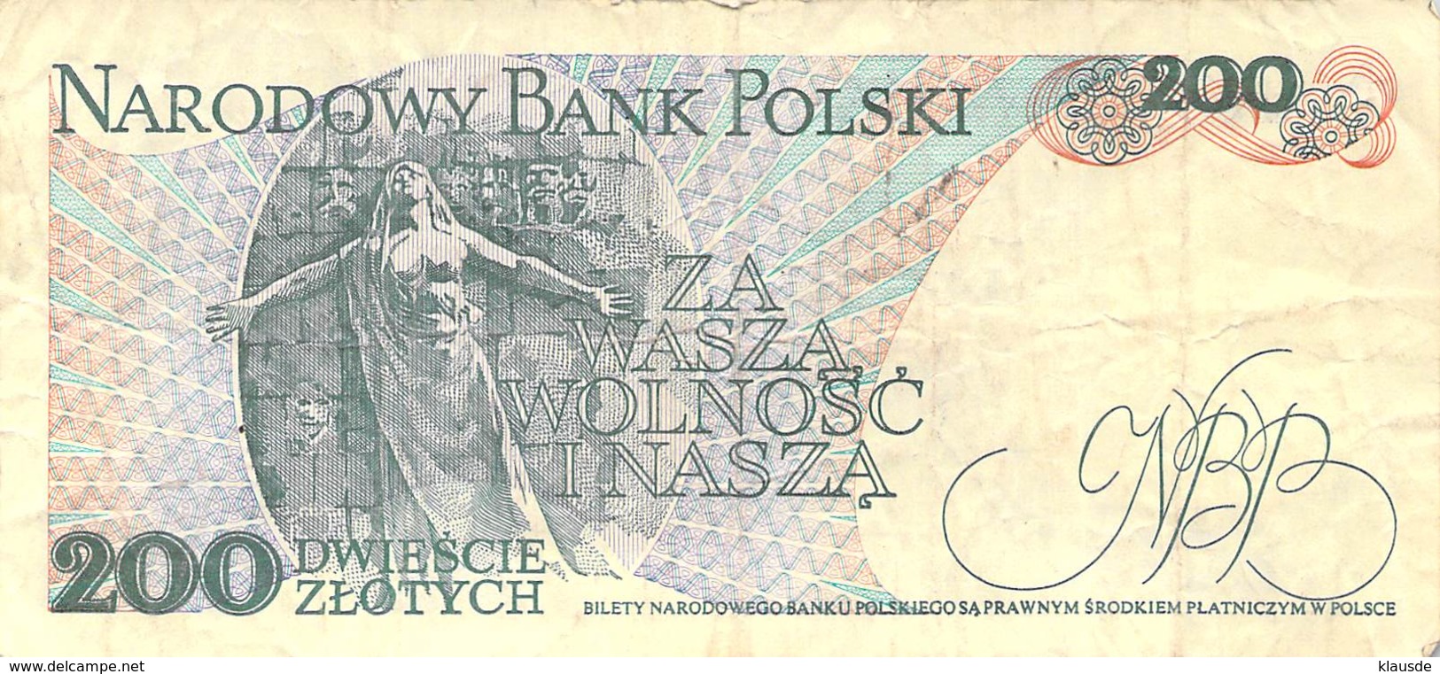 200 Zloty Banknote Polen 1988 - Poland