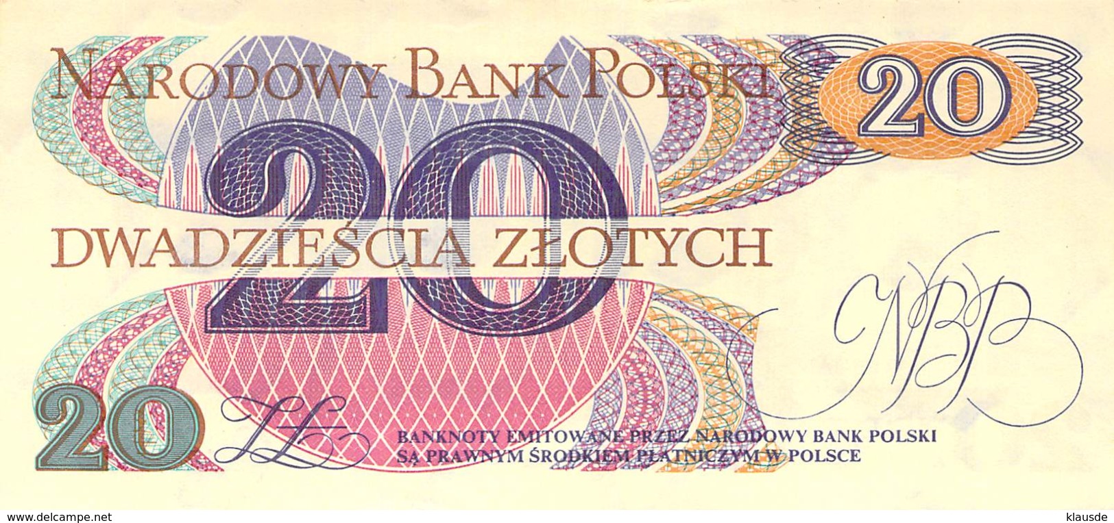 20 Zloty Banknote Polen 1982 - Polen