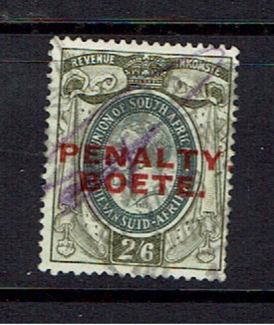 SOUTH AFRICA...early .REVENUE...penalty Overprint - Other & Unclassified