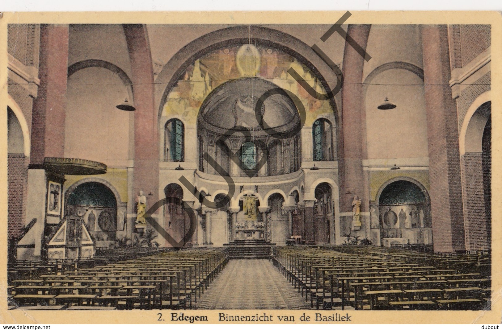 Postkaart-Carte Postale EDEGEM Binnenzicht Van De Basiliek (O170) - Edegem