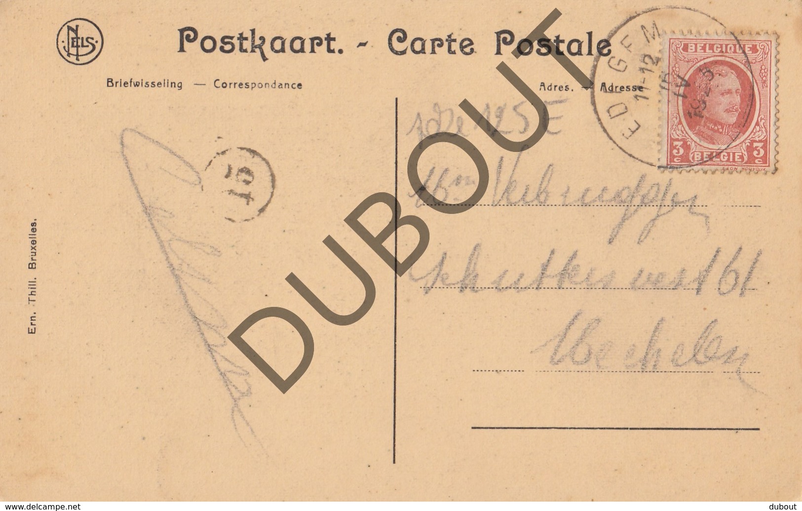 Postkaart-Carte Postale EDEGEM Grot Van Lourdes (O189) - Edegem