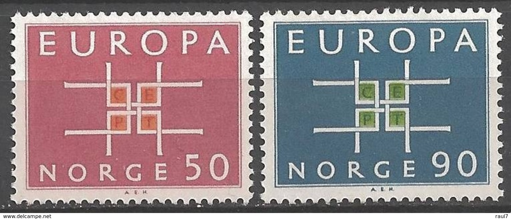 EUROPA - CEPT 1963 - Norvège - 2 Val Neufs // Mnh - 1963