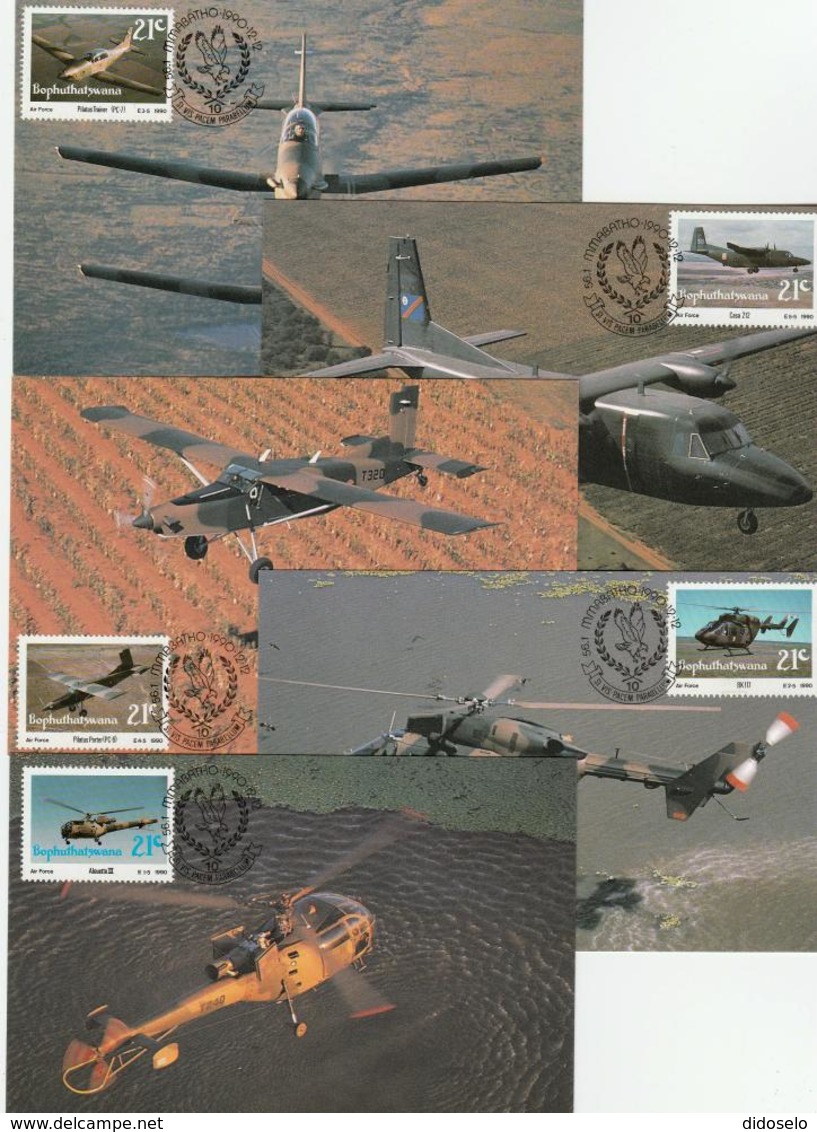 Bophuthatswana - 1990 - Set Of MC - MILITARY AIR FORCES - Bophuthatswana