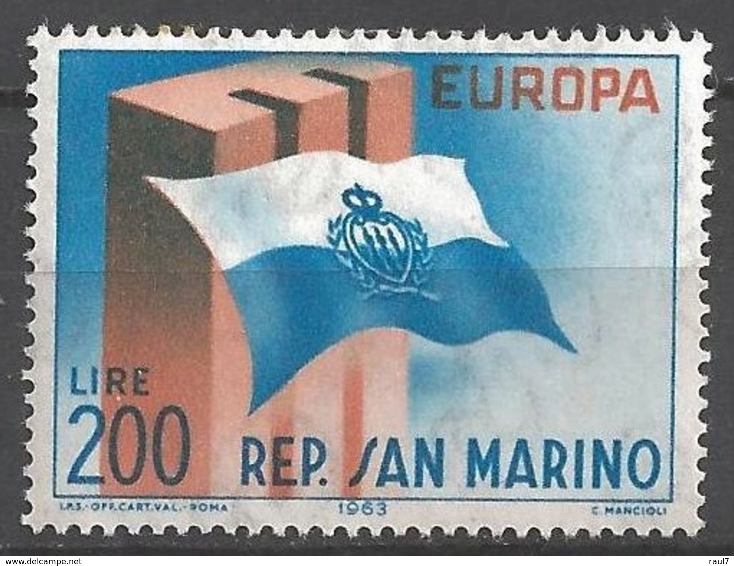 EUROPA - CEPT 1963 - San Marin - 1 Val Neufs // Mnh - 1963