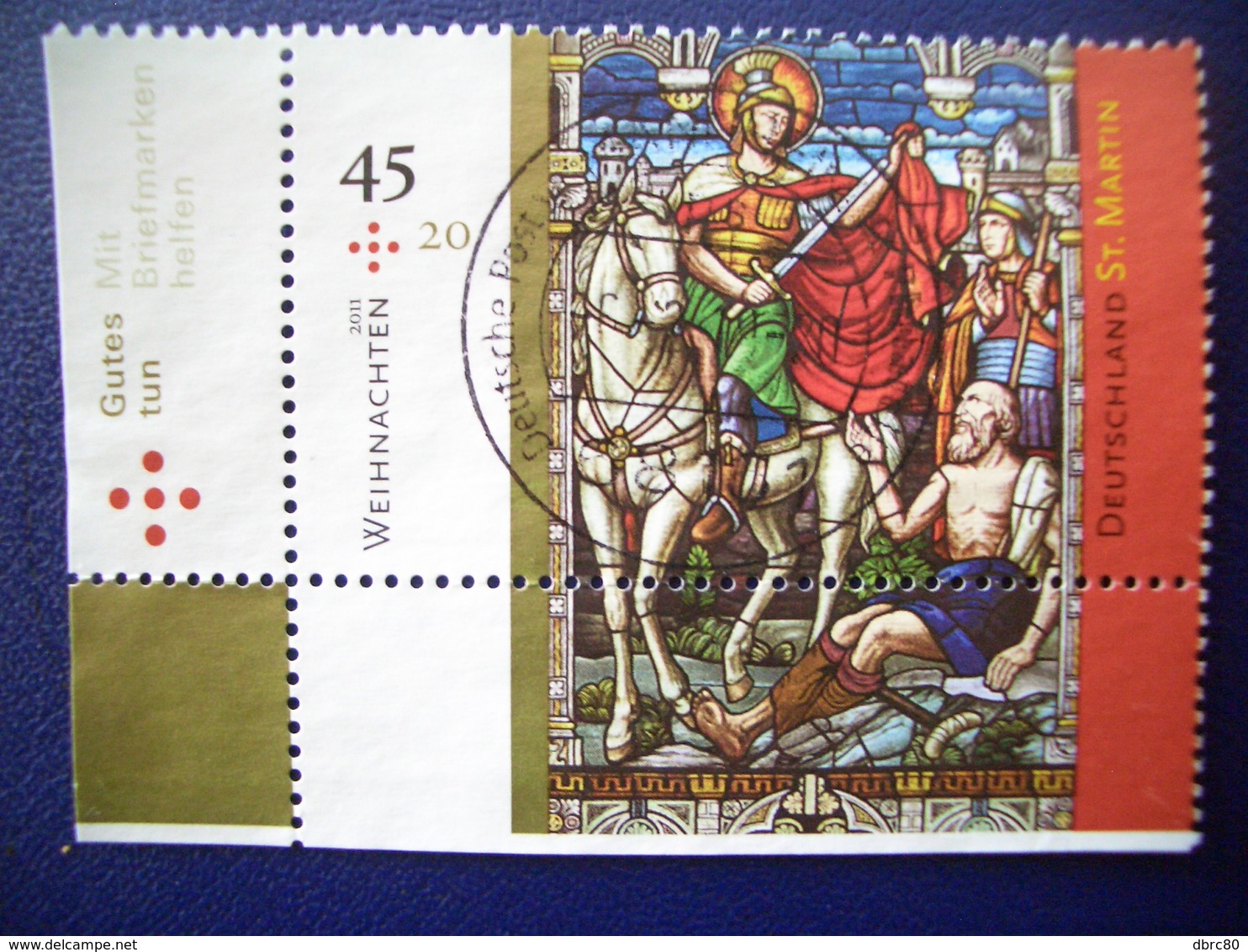 Germany, 2011, St.Martin, Christianity, Christmas, Noel, Natal, Navidad Saints, Horse, Glass Painting, Art - Used Stamps