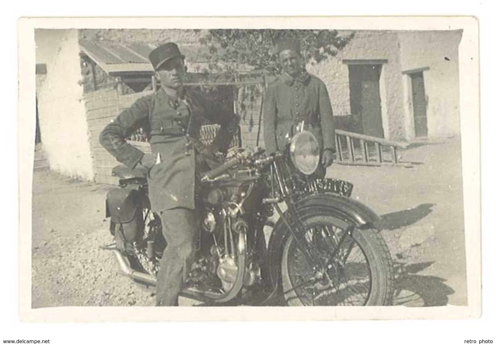 Photo Homme / Soldat Sur Moto Terrot - Autres & Non Classés