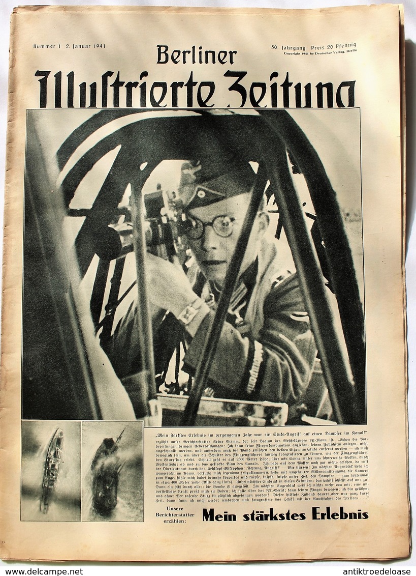 Berliner Illustrierte Zeitung 1941 Nr.1 Berichterstatter Erzählen: Stuka-Angriff - Duits