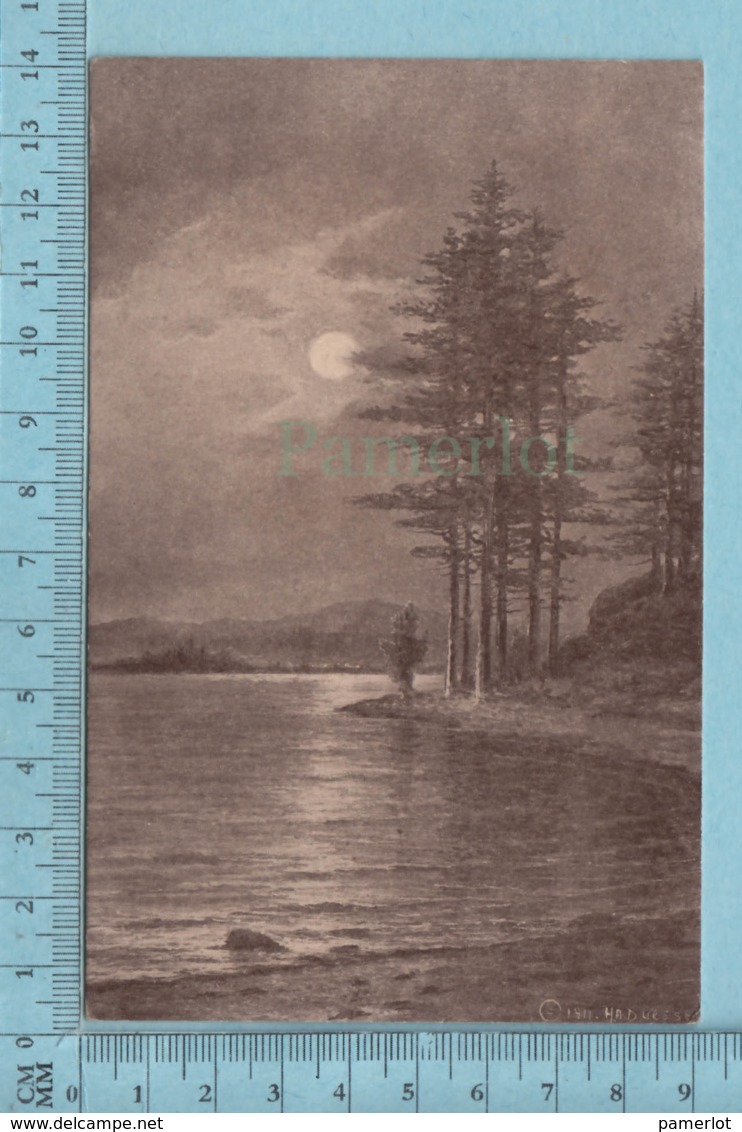 CPA -Paysage Signé H.A. Duesse  - A Servie En 1912 - Post Card Carte Postale - Peintures & Tableaux