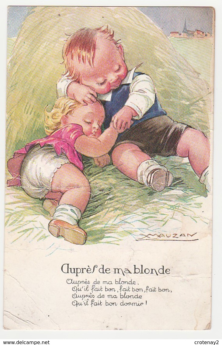 Illustrateur Mauzan Chanson Auprès De Ma Blonde Jeunes Amoureux Dans Le Foin - Mauzan, L.A.