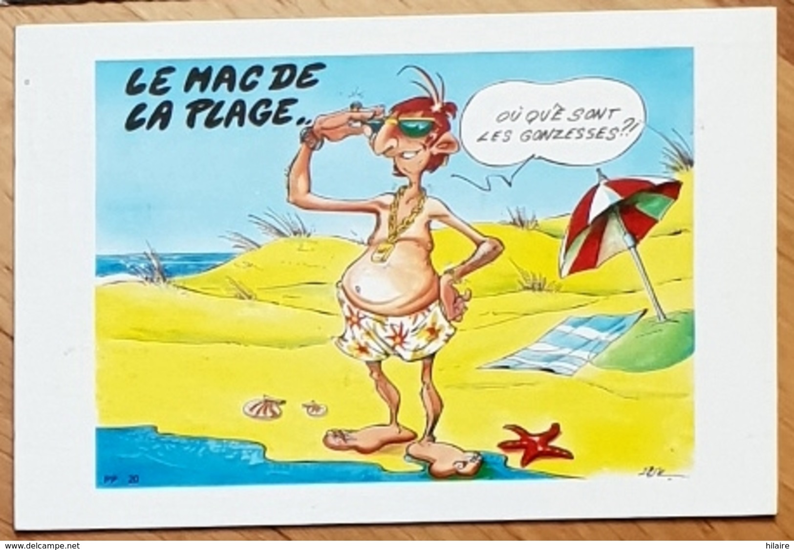 Cpsm HUMOUR PLAGE Le Mac De La Plage Ou Que Sont Les Gonzesses?  Dessinateur PEPE - Otros & Sin Clasificación