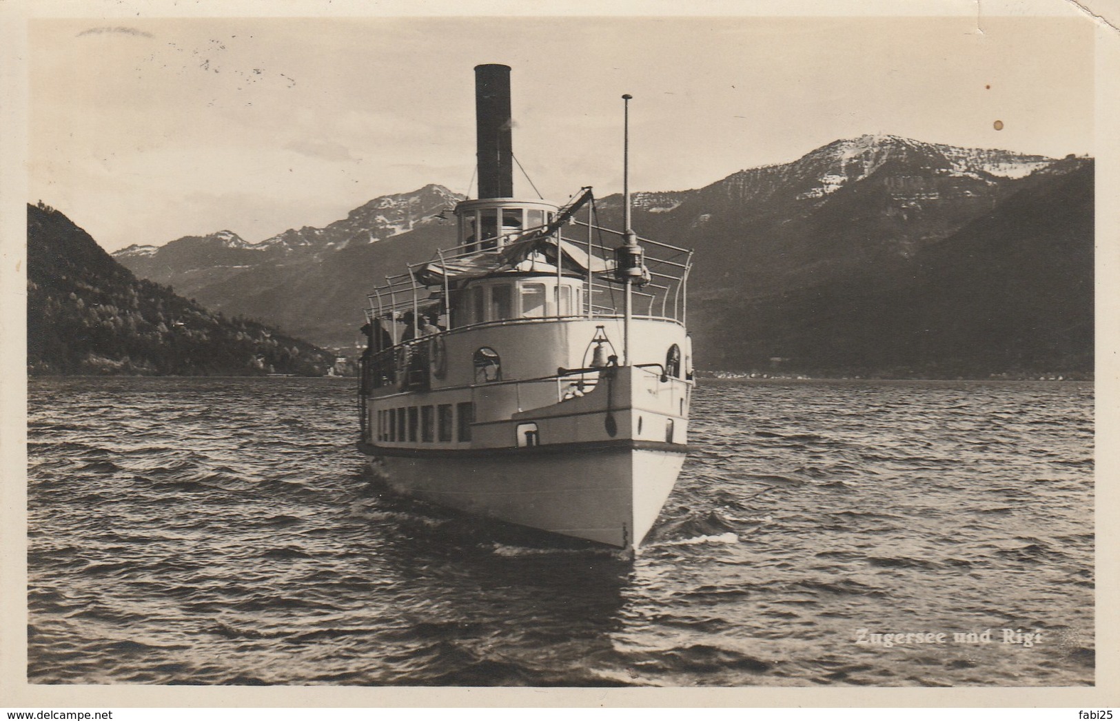 ZUGERSEE UND RIGI PETITE COUPURE EN HAUT ET PLI ANGLE - Zoug