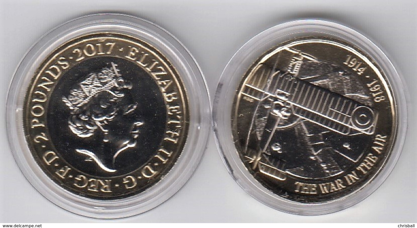 Great Britain UK £2 Coin WW1 Battle In The Air - Brilliant Uncirculated BU - 2 Pounds