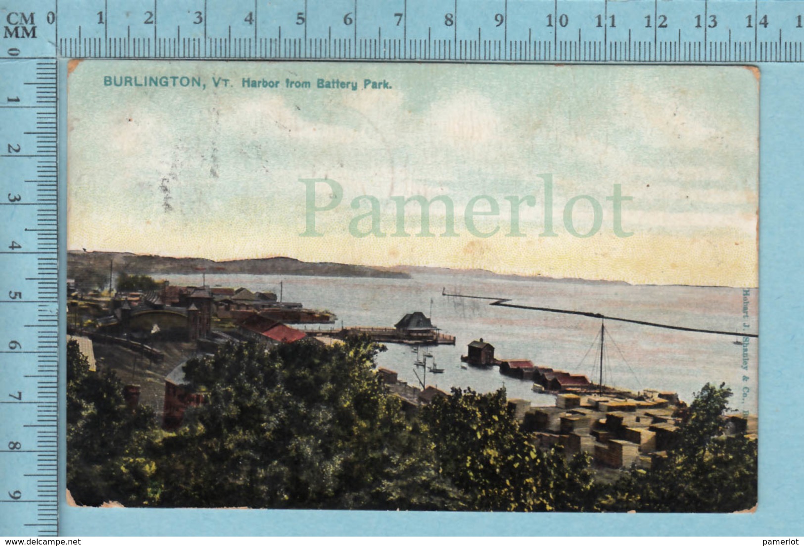 Burlington VT. CPA  - Harbor From Battery Park, Raphael Tuck   - A Servie Vers  1907 - Post Card Carte Postale - Burlington