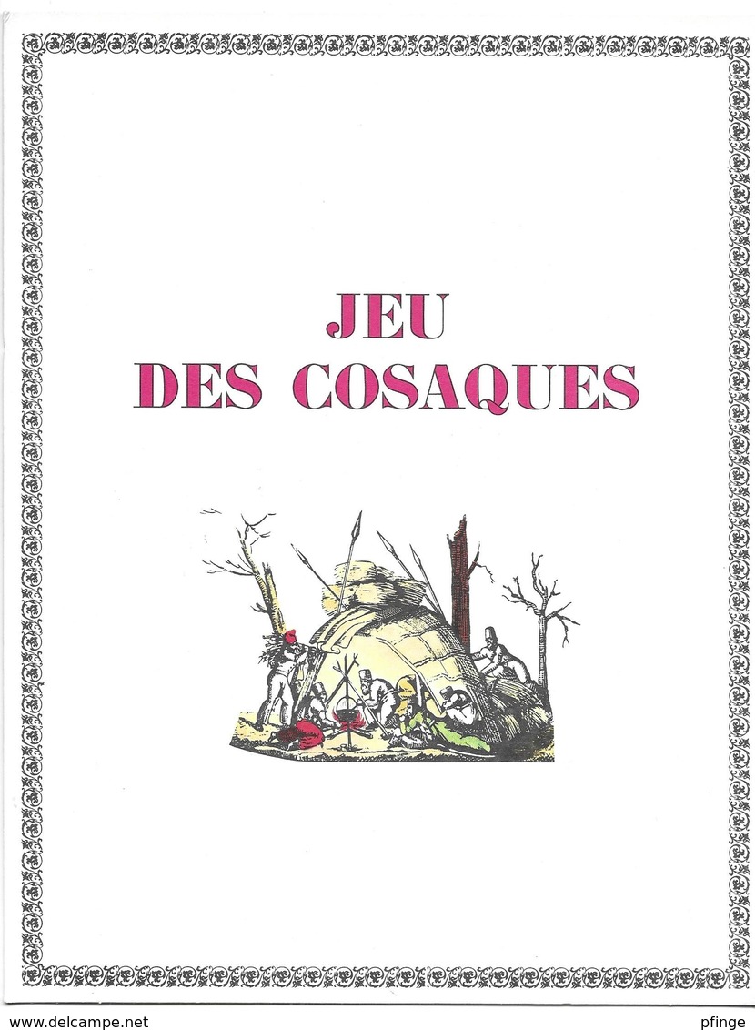 Jeu Des Cosaques (Jeu De L'oie)  (publicité Médicale  Lab. Clin-Comar ) - Other & Unclassified