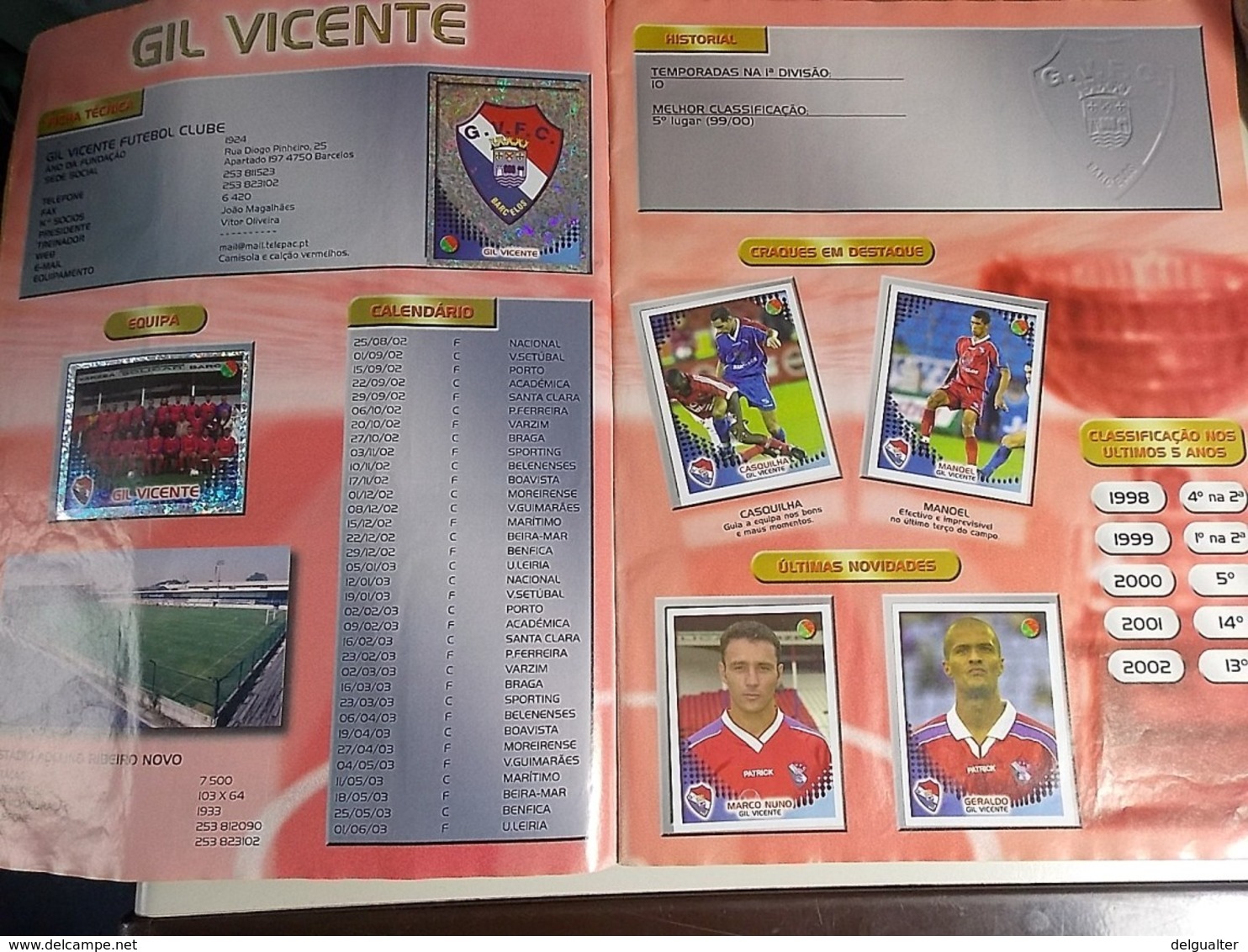 Panini * Stickers Album * Futebol 2002-2003 Portugal * With Rare Cristiano Ronaldo Sticker * Used Album *miss 1 sticker