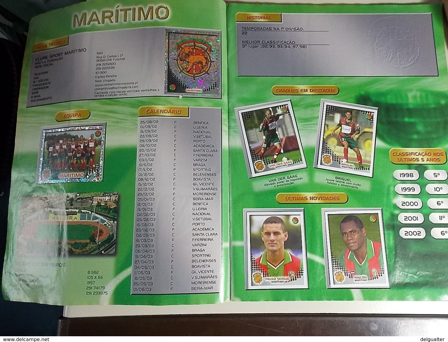 Panini * Stickers Album * Futebol 2002-2003 Portugal * With Rare Cristiano Ronaldo Sticker * Used Album *miss 1 sticker