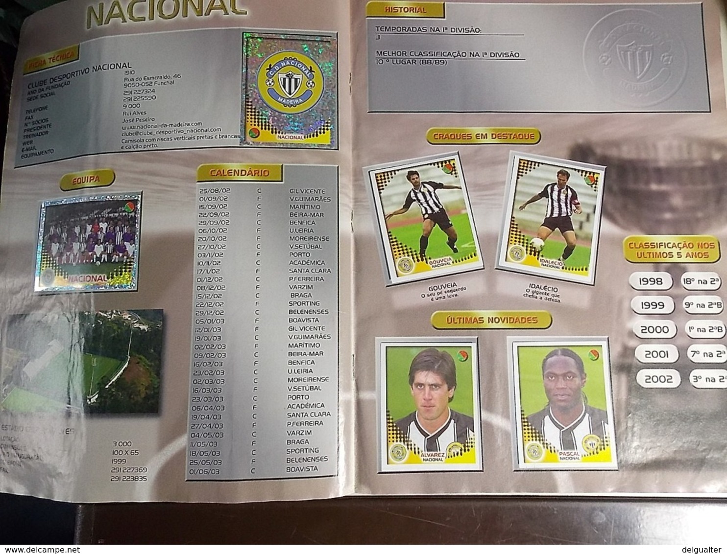 Panini * Stickers Album * Futebol 2002-2003 Portugal * With Rare Cristiano Ronaldo Sticker * Used Album *miss 1 sticker