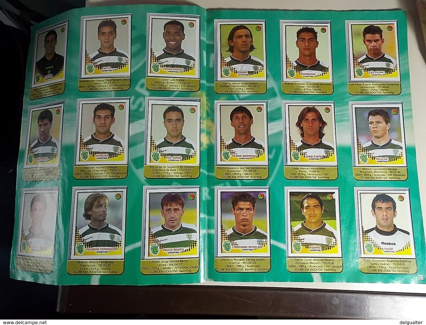 Panini * Stickers Album * Futebol 2002-2003 Portugal * With Rare Cristiano Ronaldo Sticker * Used Album *miss 1 sticker