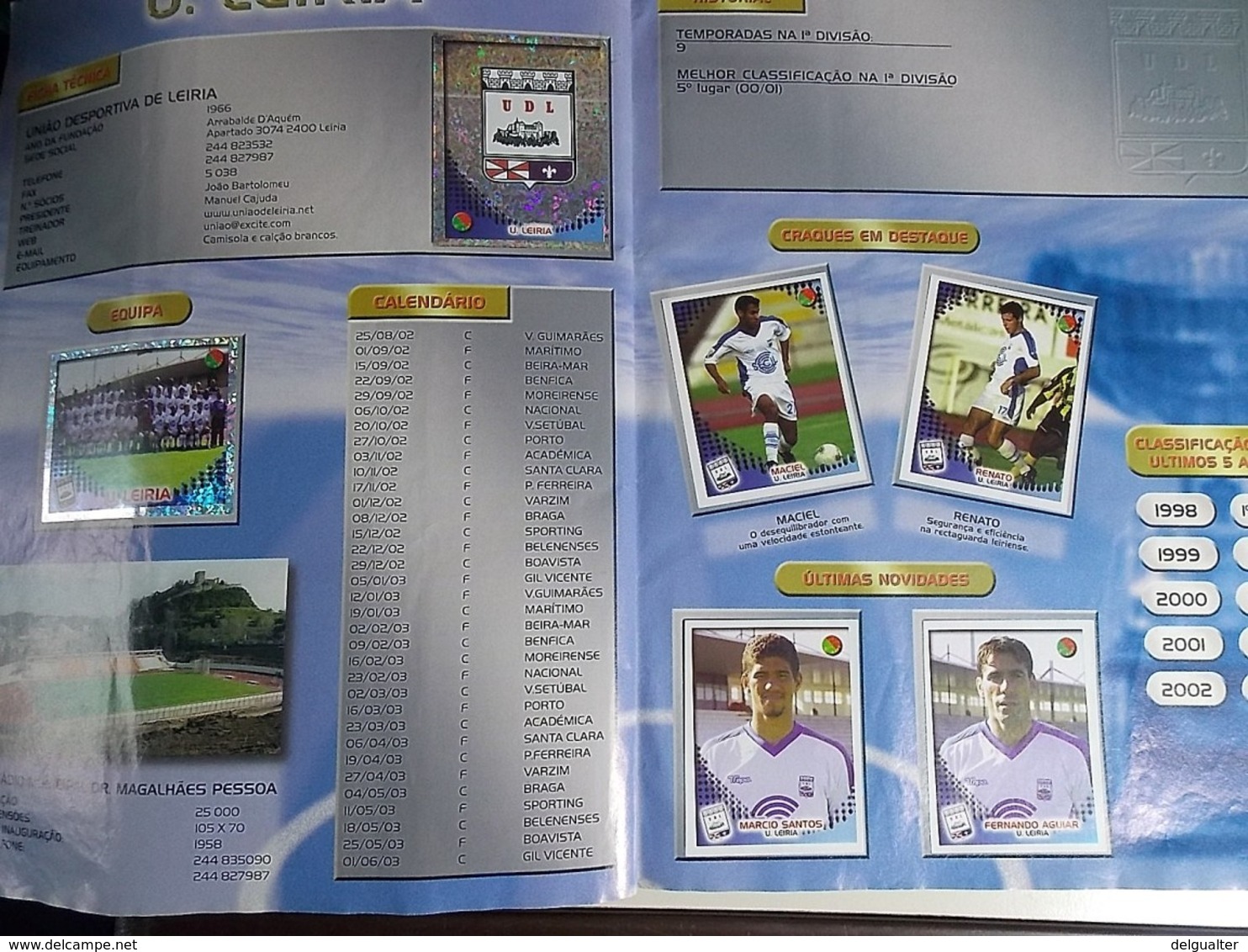 Panini * Stickers Album * Futebol 2002-2003 Portugal * With Rare Cristiano Ronaldo Sticker * Used Album *miss 1 sticker