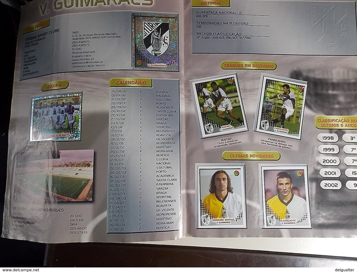 Panini * Stickers Album * Futebol 2002-2003 Portugal * With Rare Cristiano Ronaldo Sticker * Used Album *miss 1 sticker