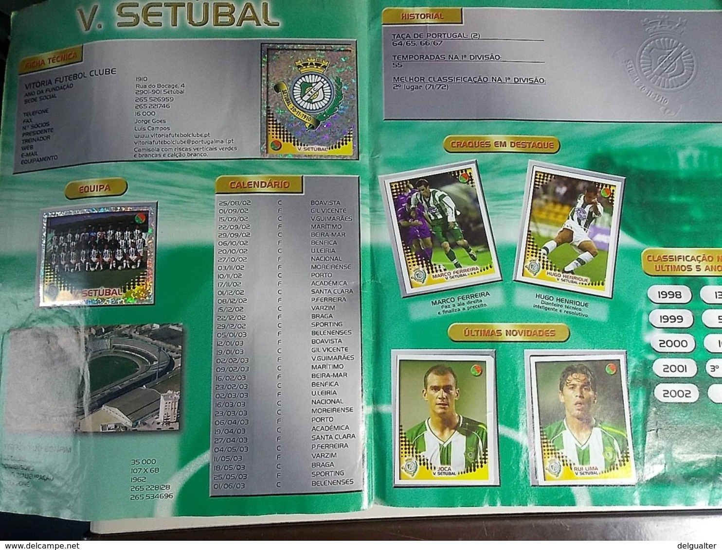 Panini * Stickers Album * Futebol 2002-2003 Portugal * With Rare Cristiano Ronaldo Sticker * Used Album *miss 1 sticker