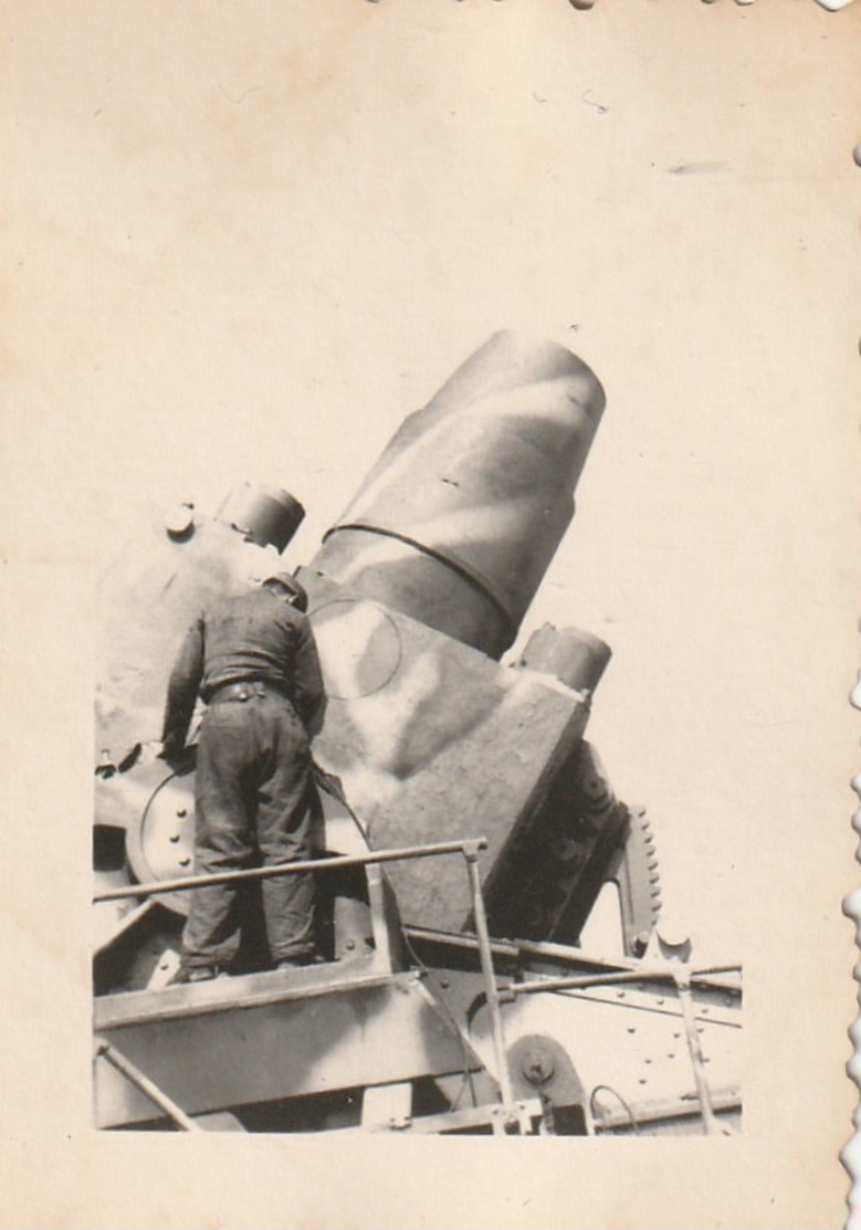 Zugkanone (80-cm-Kanone) WK2 Photo Wehrmacht Soldaten WW2 Foto - Krieg, Militär