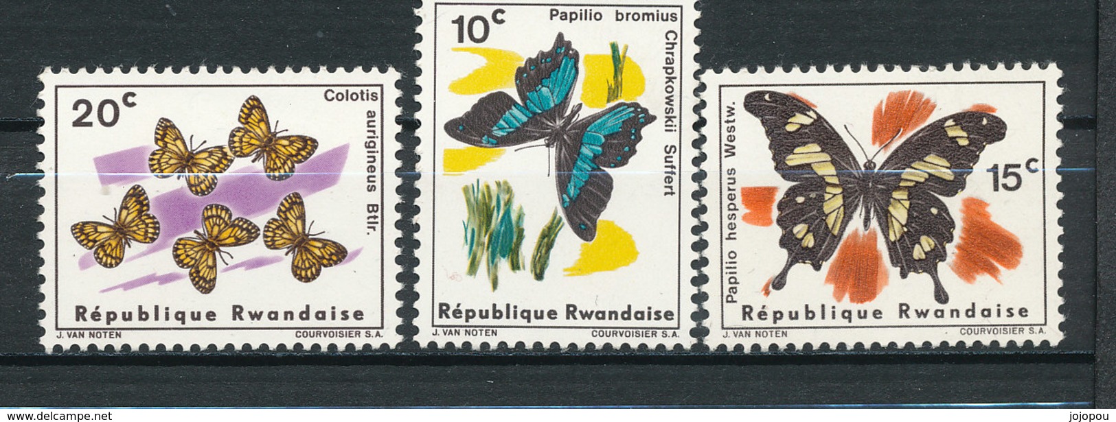 Y&T N° 137/139 - Papillons - Used Stamps