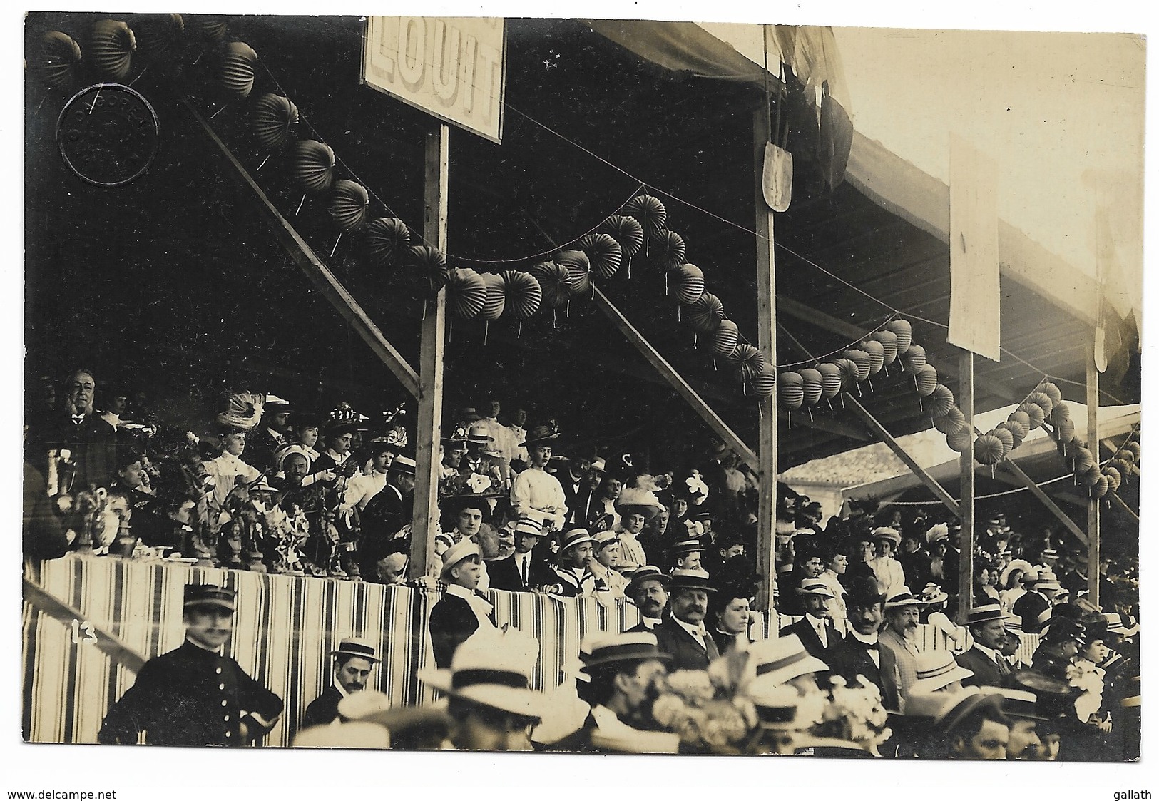 16-ANGOULEME-CARTE PHOTO-Fête Gymnique 1907, La Tribune...animé - Angouleme