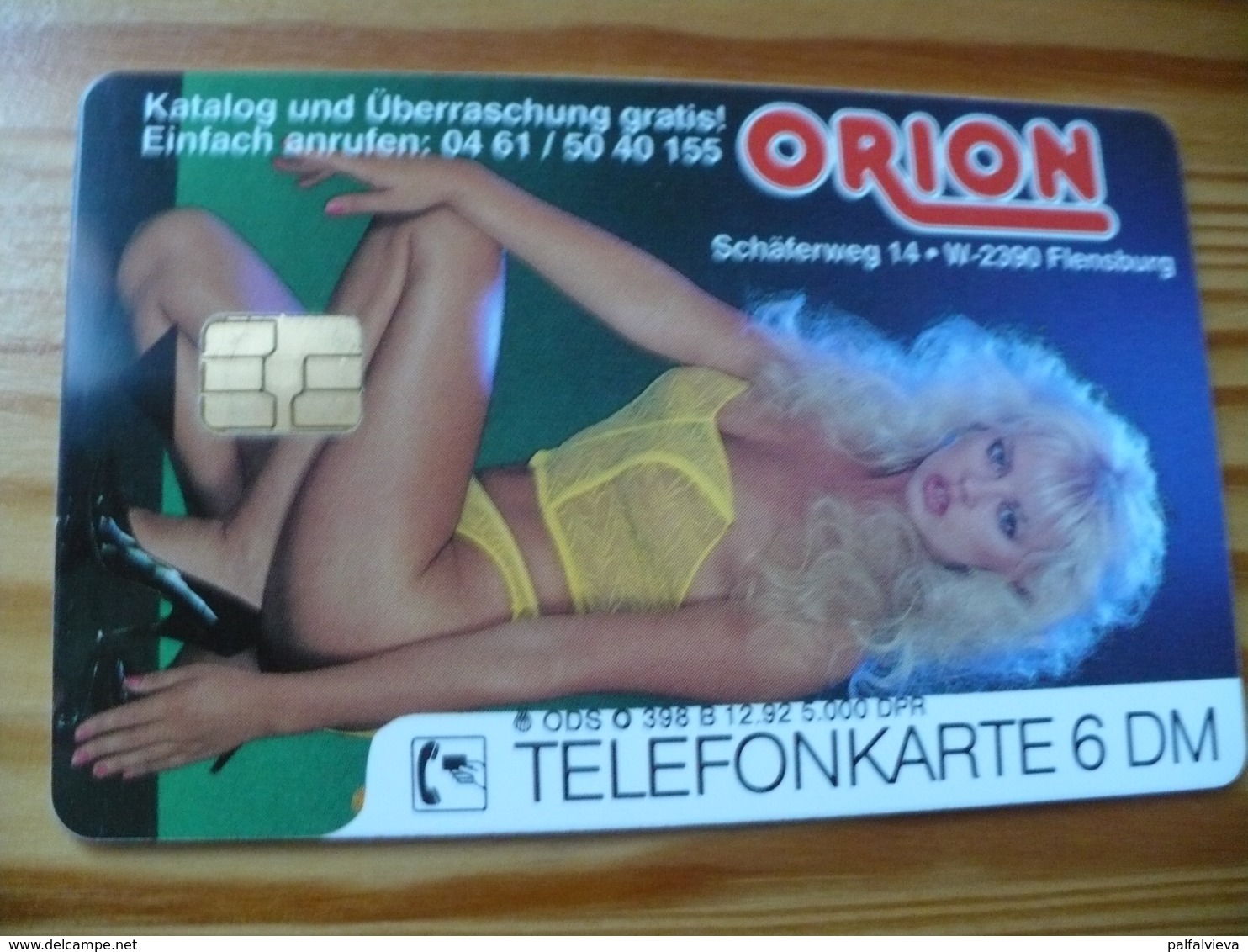Phonecard Germany O 398 B 12.92. Orion 5.000 Ex. - Woman, Erotic - O-Serie : Serie Clienti Esclusi Dal Servizio Delle Collezioni