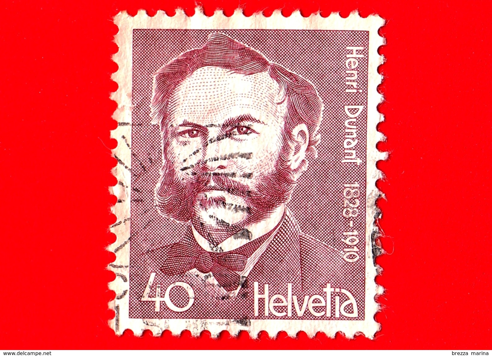 SVIZZERA - Usato - 1978 - 150 Anni Della Nascita Di Henri Dunant (1828-1910), Filantropo - Croce Rossa - 40 - Usati