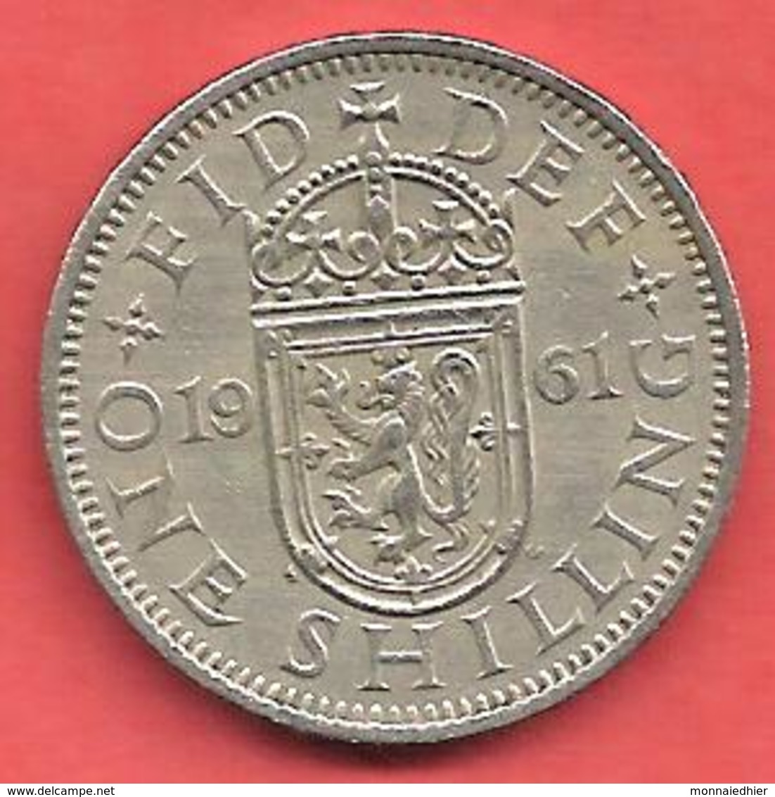 1 Shilling , GRANDE BRETAGNE , Cupro-Nickel , 1961 , N° KM # 904 - I. 1 Shilling