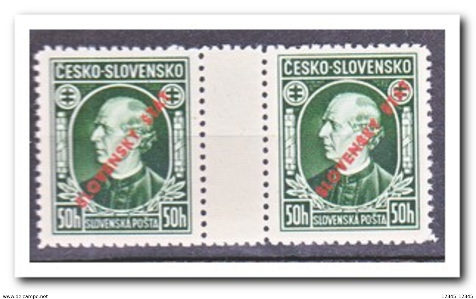 Slowakije 1939, Postfris MNH, Andrej Hlinka, L12,5 - Ungebraucht