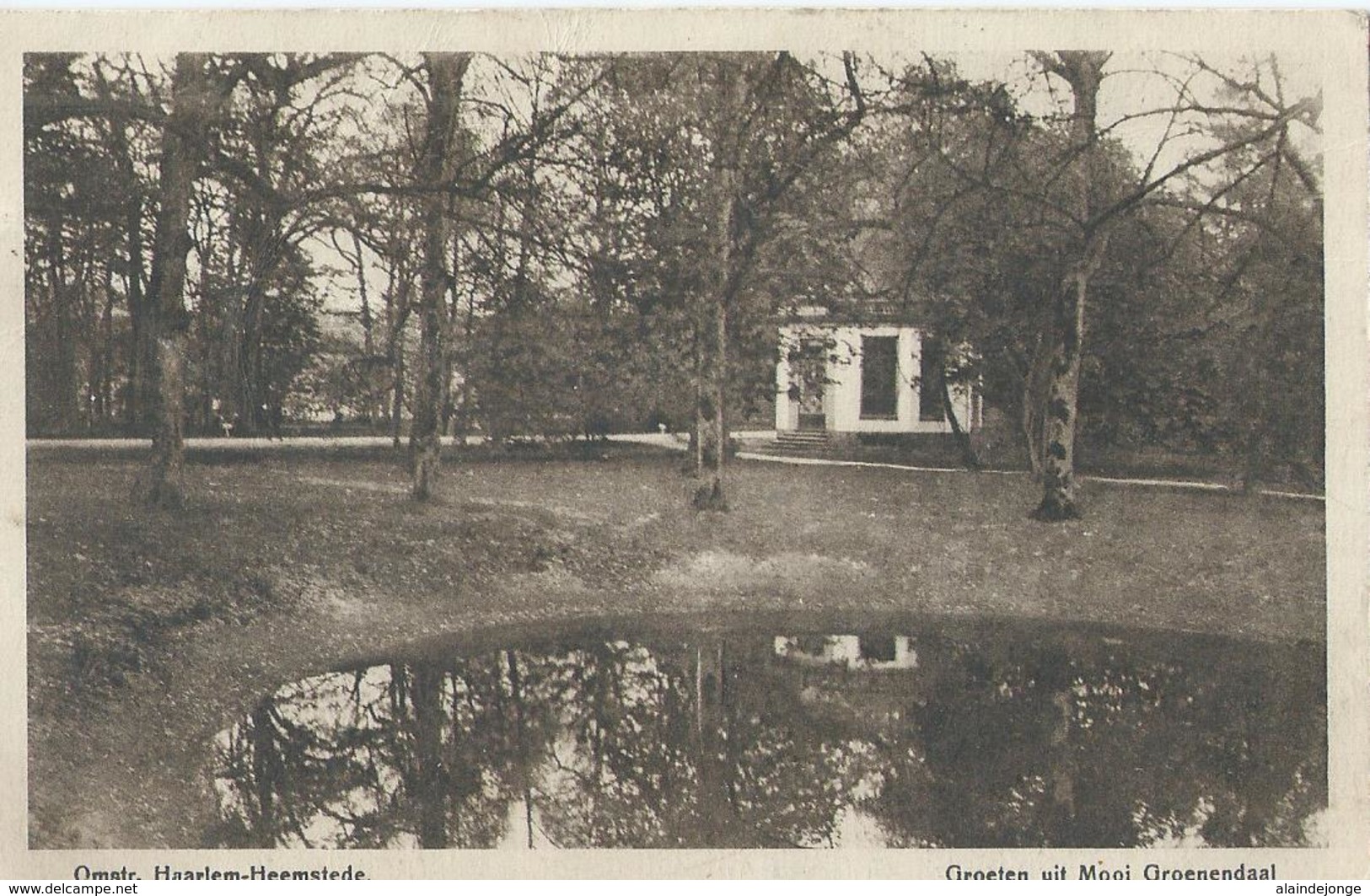 Omstr. Haarlem-Heemstede - Groeten Uit Mooi Groenendaal - J.H. Schaefer's Platino Uitg. Z 4/17 - 1922 - Haarlem