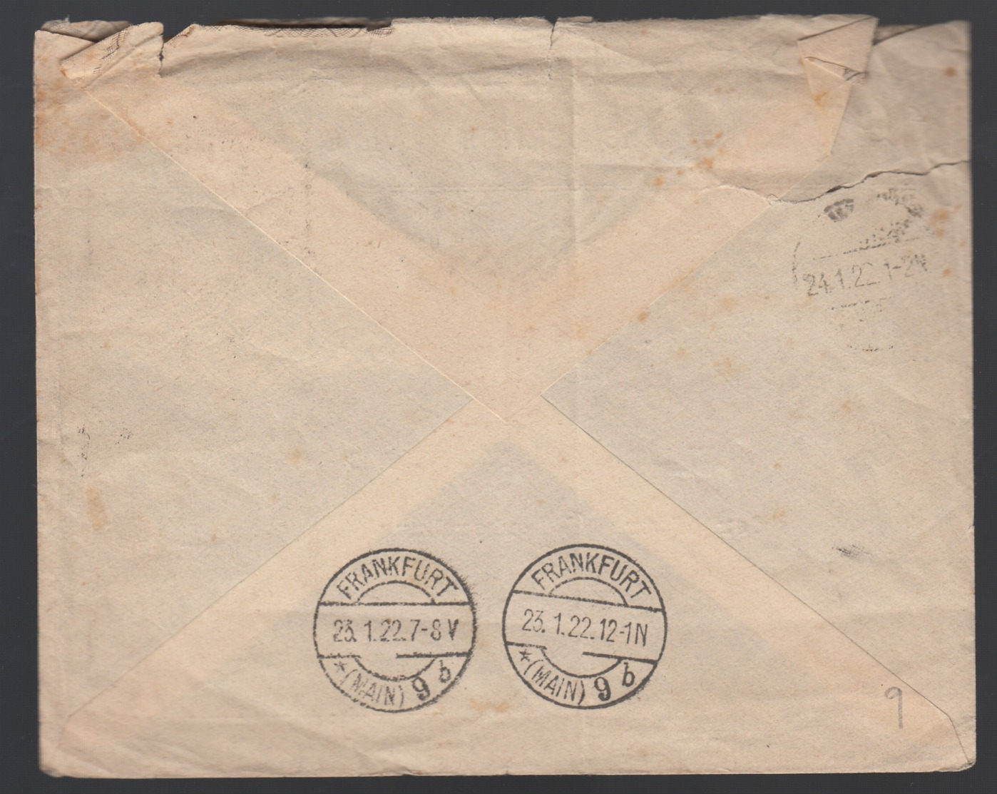 Italien Einschreiben Brief 1922 Genua Nach Hamburg  Lot 1301 - Sonstige & Ohne Zuordnung