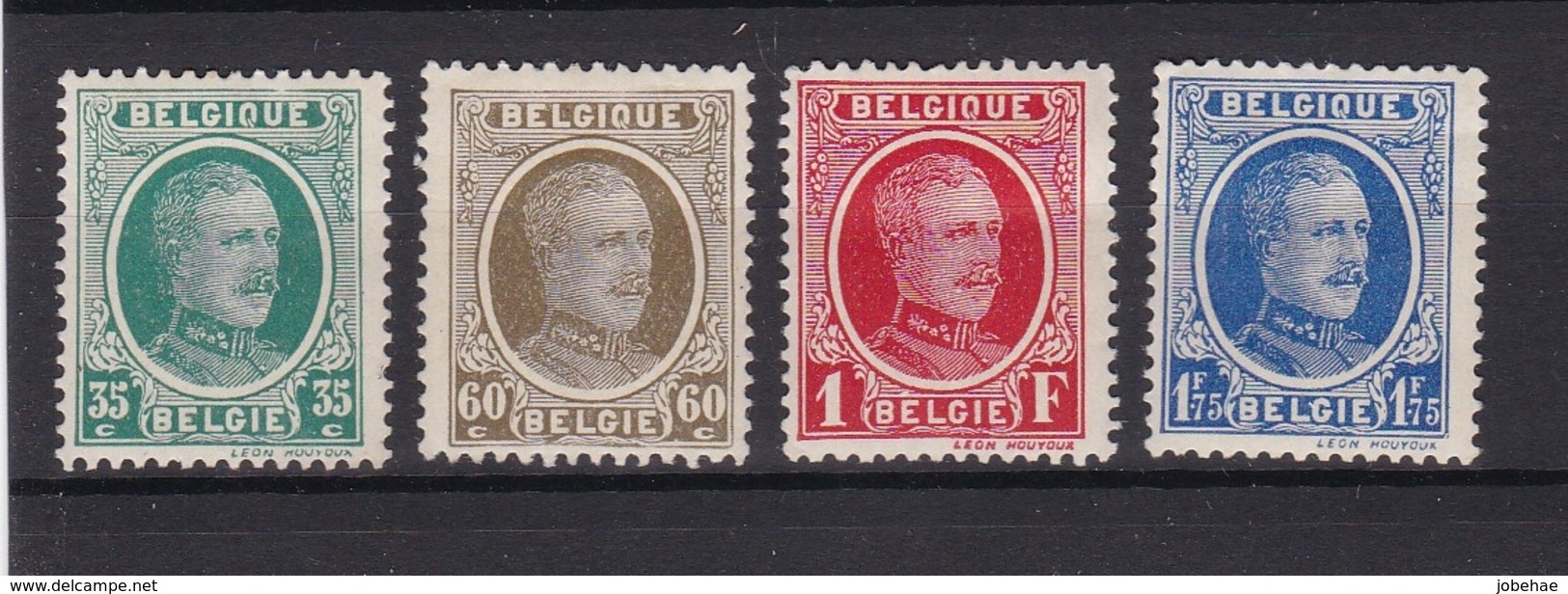 Belgie COB* 254-257 - 1922-1927 Houyoux