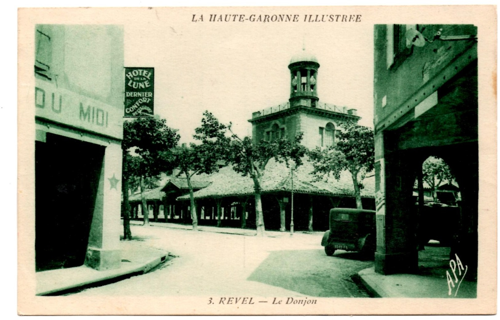 **REVEL Le Donjon** CPA Ecrite En 1935 TBE - Revel